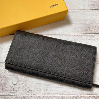 フェンディ(FENDI)の専用 FENDI フェンディ ズッカ柄 メンズ レザー 長財布 ブラック(長財布)