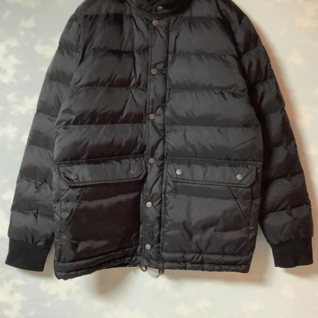 HUF(ハフ)のHUF ダウンジャケット Tundra Jacket ブラック ロゴマーク メンズのジャケット/アウター(ダウンジャケット)の商品写真