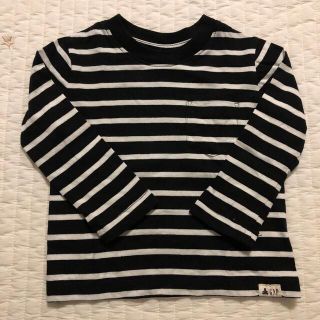 ギャップ(GAP)の【1回着用】美品　GAP ボーダー　トップス　80(シャツ/カットソー)