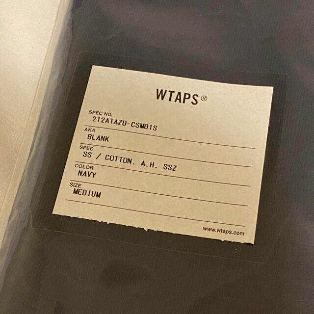 W)taps(ダブルタップス)のWTAPS SSZ AH  BLANK S/S TEE  ネイビー　Mサイズ メンズのトップス(Tシャツ/カットソー(半袖/袖なし))の商品写真