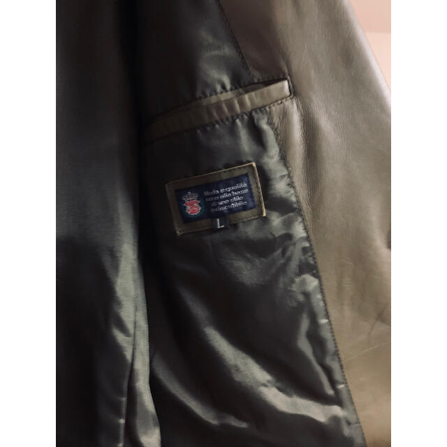 新品紳士用本革ジャケット「花菱」 メンズのジャケット/アウター(レザージャケット)の商品写真