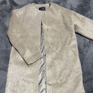 ラウンジドレス(Loungedress)のラウンジドレス　ノーカラーコート(ロングコート)