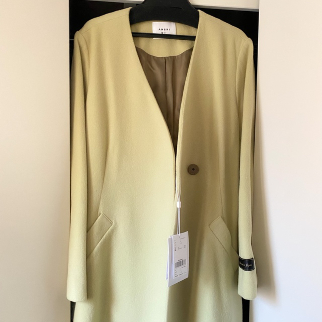 Ameri vintage WAIST SHAPE NO COLLAR COAT