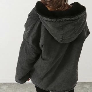 アナップ(ANAP)の♡ANAP♡   　　デニムボアオーバーサイズフーディジャケット (ブルゾン)