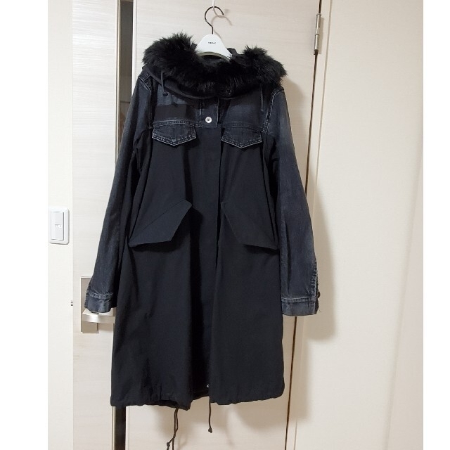 sacai     19AW デニムモッズコート  　size1