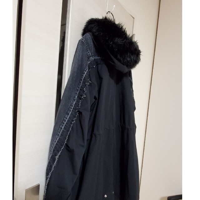 sacai(サカイ)のsacai     19AW デニムモッズコート  　size1 レディースのジャケット/アウター(モッズコート)の商品写真