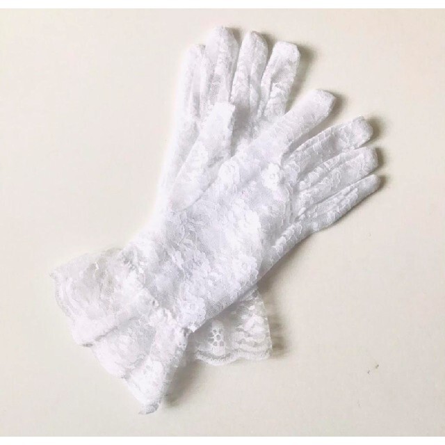 ✣レース手袋　花柄　日焼け止め　セクシー　ウエディング✤ レディースのファッション小物(手袋)の商品写真