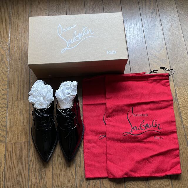 【新品未使用】ChristianLouboutinレースアップシューズ　36.5