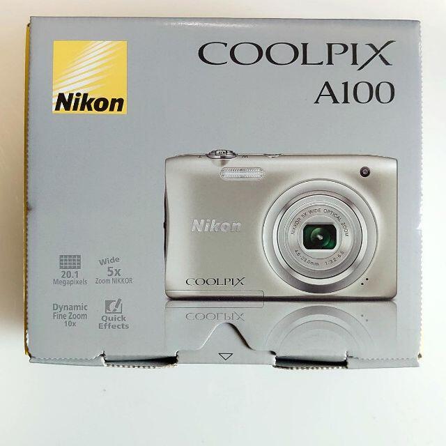 Nikon(ニコン)の【新品未開封】COOLPIX A100SL 2005万画素 光学5倍 手ぶれ補正 スマホ/家電/カメラのカメラ(コンパクトデジタルカメラ)の商品写真