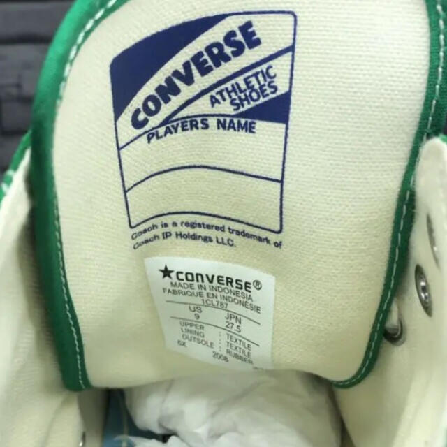 CONVERSE(コンバース)のコンバース converse coach グリーン ハイカット 人気色 メンズの靴/シューズ(スニーカー)の商品写真