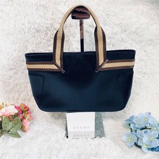 グッチ(Gucci)の【希少】【美品】GUCCI グッチ シェリーライン レザー　ハンドバッグ(ハンドバッグ)