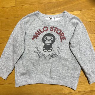 アベイシングエイプ(A BATHING APE)のベイプキッズ  トレーナー 110cm(ジャケット/上着)