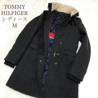 トミーヒルフィガー(TOMMY HILFIGER)のTOMMY HILFIGER トミーヒルフィガー レディース ウールコート M(ロングコート)