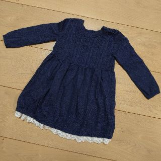 ベビーギャップ(babyGAP)のbabyGAP ネイビーワンピース/70cm(ワンピース)