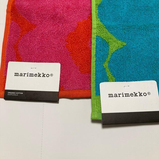 marimekko(マリメッコ)の【新品】マリメッコ  ウニッコ　ミニハンドタオル　２枚 レディースのファッション小物(ハンカチ)の商品写真