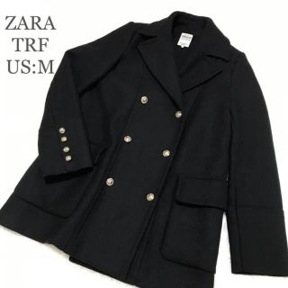 ザラ(ZARA)のZARA TRF ザラ トラファルク レディース Pコート ピーコート 銀ボタン(ピーコート)