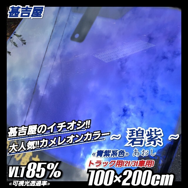 《新品》碧紫あおし/カメレオンティント/青紫系/縦100×横200㎝　大容量