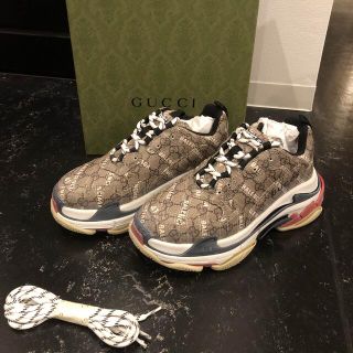 バレンシアガ(Balenciaga)のGUCCI×バレンシアガ　トリプルS スニーカー　41 新品未使用(スニーカー)