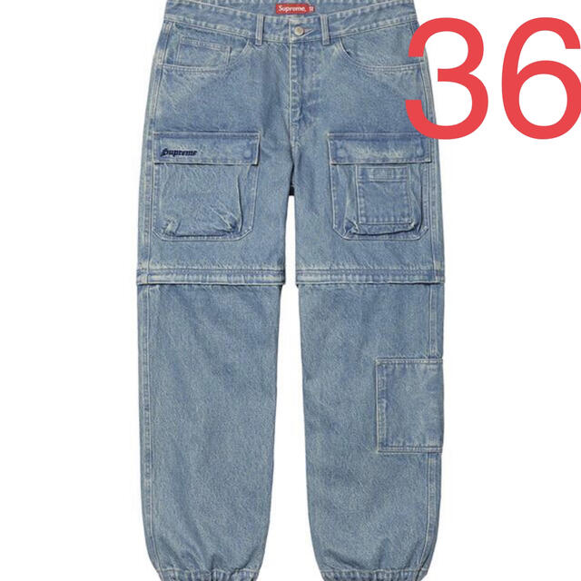 BALENCIAGASupreme  Zip-Off Utility Pant  Denim  36