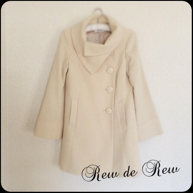 Feroux(フェルゥ)のRew de Rew♡美品アンゴラ混コート レディースのジャケット/アウター(ロングコート)の商品写真