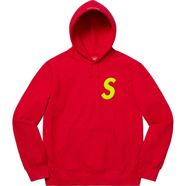 supreme 19fw sロゴパーカー mサイズ - パーカー