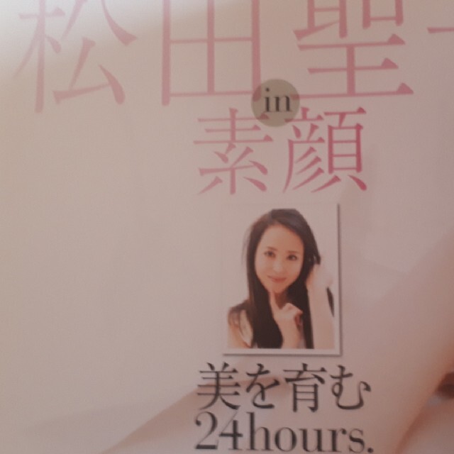 美メソッド 　松田聖子 in 素顔 美を育む24hours エンタメ/ホビーの本(ファッション/美容)の商品写真