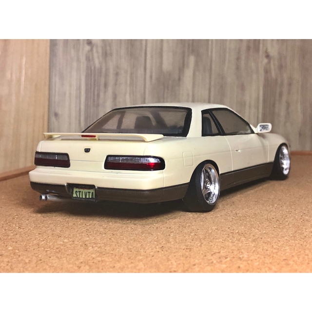 タミヤ1/24シルビア ウォームホワイトツートン完成品 No.2 - 模型 タミヤ1/24シルビア ウォームホワイトツートン完成品 No.2 - 模型