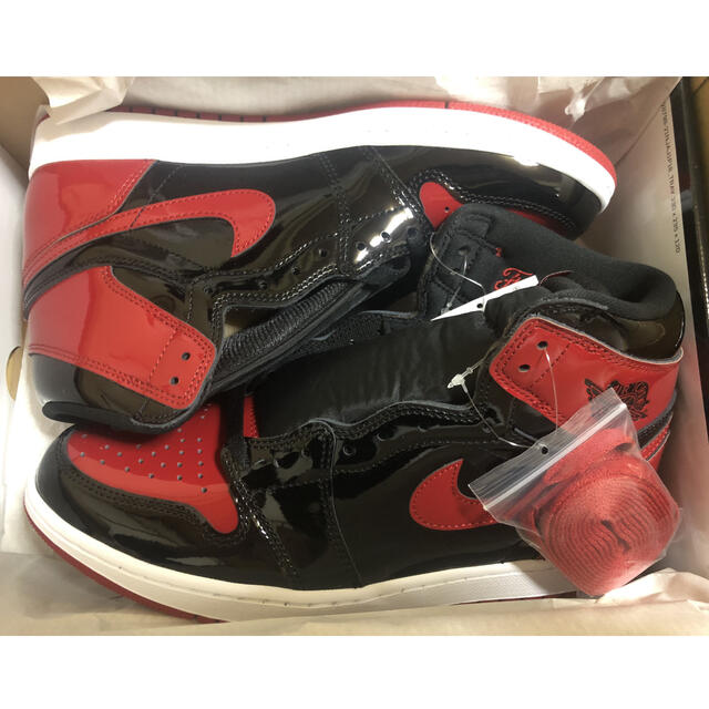 NIKE AIR JORDAN 1 High OG Bred Patent 28