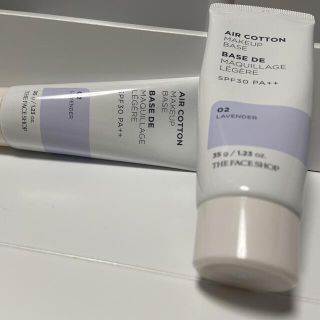 ザフェイスショップ(THE FACE SHOP)の【新品×1点】エアコットンメイクアップベース35g(化粧下地)