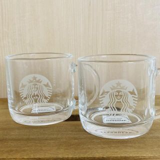 スターバックスコーヒー(Starbucks Coffee)のスタバ　ペアカップ　グラス　マグ　ガラス(グラス/カップ)