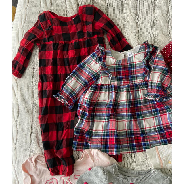 babyGAP(ベビーギャップ)のbabygap等　女の子１４点セット　70サイズ近辺 キッズ/ベビー/マタニティのベビー服(~85cm)(ロンパース)の商品写真