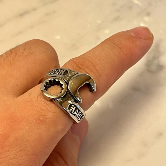 新品未使用 Harley davidson spana silver ring9 メンズのアクセサリー(リング(指輪))の商品写真