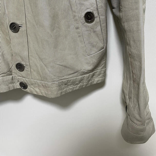 HAUTE HAUTE leather jacket stripe 44の通販 by ttyan6188's shop｜オートならラクマ - イタリア製 超特価通販