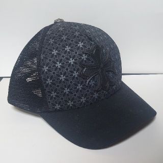 クロムハーツ(Chrome Hearts)の【新品】総柄プリント☓レザークロス キャップ(キャップ)