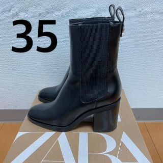 ザラ(ZARA)のZARA チャンキーヒール　アンクルブーツ(ブーツ)