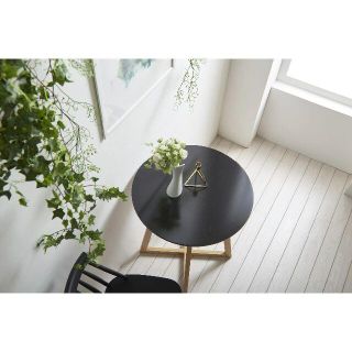 訳あり、格安商品！カフェテーブル 北欧 丸テーブル ブラック 直径80cm(コーヒーテーブル/サイドテーブル)