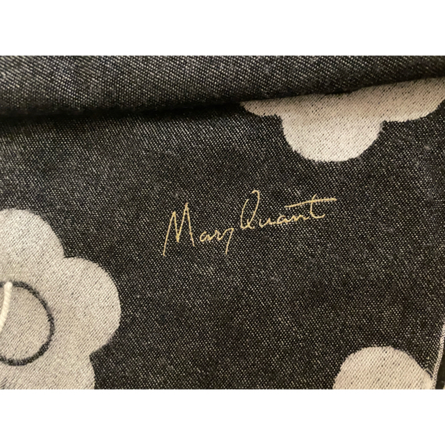 MARY QUANT(マリークワント)のマリークワント　ストールマフラー【ブラック】 レディースのファッション小物(マフラー/ショール)の商品写真