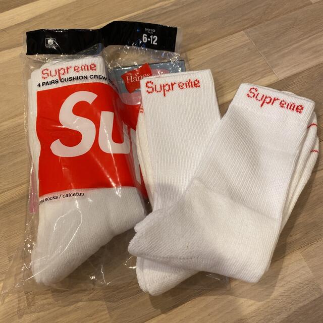 Supreme シュプリーム×Hanes ソックス 新品未使用 白セット