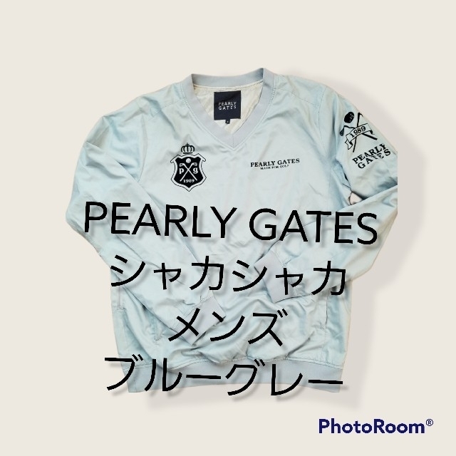 PEARLY GATES ジャケット2枚組メンズ サイズ6 ブルーグレー - ウエア PEARLY GATES ナイロンブルゾン サイズ6