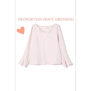 プロポーションボディドレッシング(PROPORTION BODY DRESSING)のビジュー付エアリーダブルクロスブラウス(シャツ/ブラウス(長袖/七分))