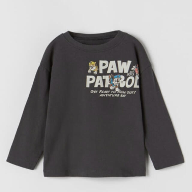 ZARA KIDS(ザラキッズ)の《新作》新品　パウパトロール　長袖　Tシャツ　1歳半-2歳　92cm キッズ/ベビー/マタニティのキッズ服男の子用(90cm~)(Tシャツ/カットソー)の商品写真