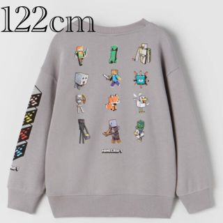 ザラキッズ(ZARA KIDS)の新品　マインクラフト　トレーナー　スウェットシャツ　7歳　122cm(Tシャツ/カットソー)