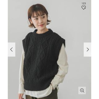 アーバンリサーチ(URBAN RESEARCH)のJAMES CHARLOTTE　Aran Regular Crew Vest(ベスト/ジレ)