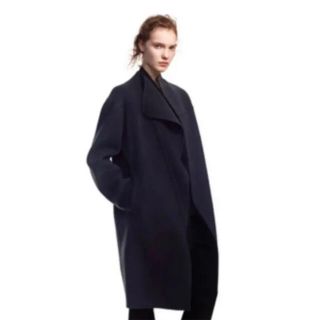 ジルサンダー JIL SANDER コート チェスターコート カシミヤ ダブルフェイス レディース アウター 36(S相当) ブラック