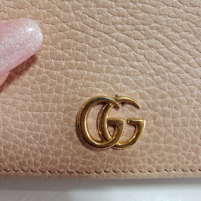 Gucci(グッチ)のジョンプロフ見てね様専用！GUCCI■二つ折り財布 ピンク レディースのファッション小物(財布)の商品写真