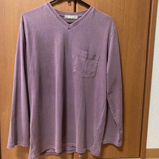 ナノユニバース(nano・universe)の【ナノユニバース】Ｖネック長袖ロンT ユーズド加工(Tシャツ/カットソー(七分/長袖))