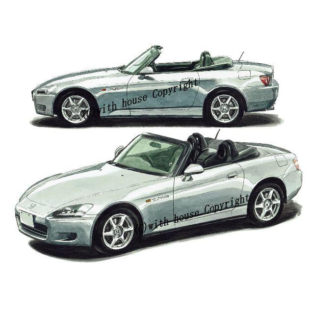 NC-1171 HONDA S2000限定版画直筆サイン額装●作家平右ヱ門