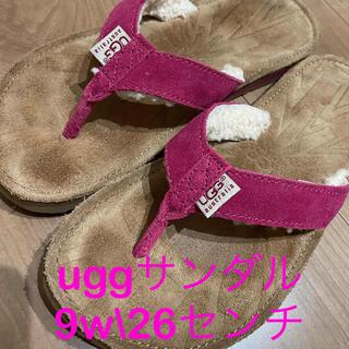 アグ(UGG)のuggサンダル　ピンク　アグ　サンダル(サンダル)