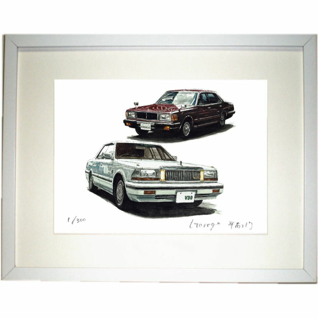 日産 - NC-1184セドリック460/Y30限定版画サイン額装済作家平右 日産 - NC-1184セドリック460/Y30限定版画サイン額装済作家平右