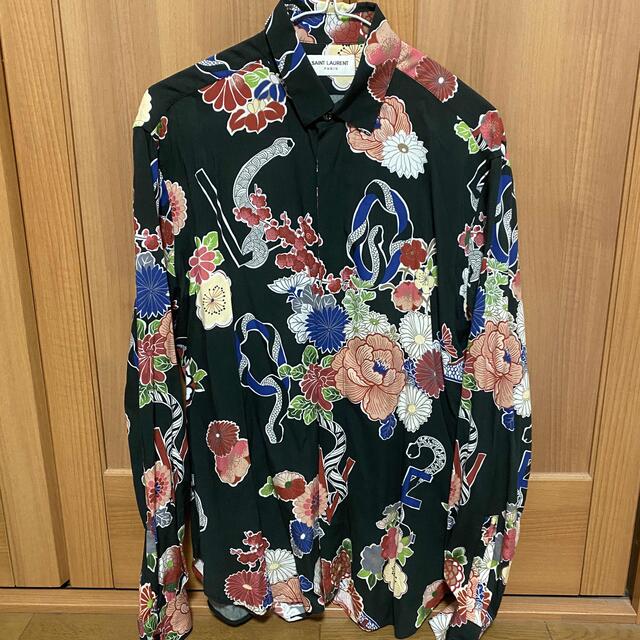 SAINT LAURENT PARIS 花柄　シャツメンズ